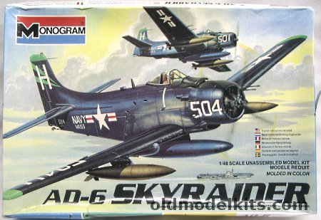 Monogram 1/48 AD-6 Skyraider - US Navy VA-155, 5429 plastic model kit